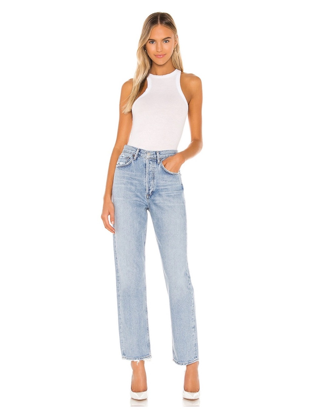 AGOLDE 90’s Jean Snapshot Wash Size 25 Straight Leg Organic Cotton